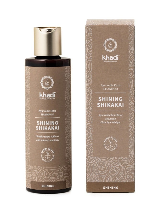 KHADI SHINING SHIKAKAI Ayurvedic shampoo,100% natural, silicone & sulfate-free, Shikakai & Aloe Vera smoothes, conditions, adds shine, split end protection, vegan hair care & organic beauty 6.7oz - Image 1