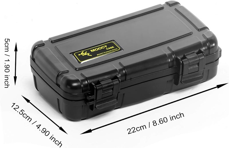 MOOCY 8" Small Hard Case with Pluck Foam Insert, 8.6 x 4.9 x 1.9 Inch - Watertight Airtight Plastic Box for Tools/Glass Testing Equipment/EDC Gears, Portable for Fishing/Kayaking/Cycling - Image 5