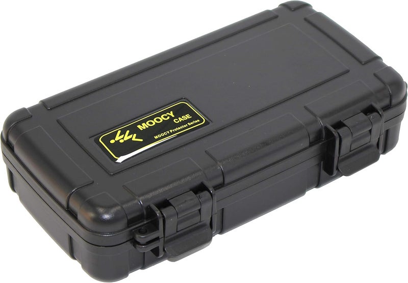 MOOCY 8" Small Hard Case with Pluck Foam Insert, 8.6 x 4.9 x 1.9 Inch - Watertight Airtight Plastic Box for Tools/Glass Testing Equipment/EDC Gears, Portable for Fishing/Kayaking/Cycling - Image 1