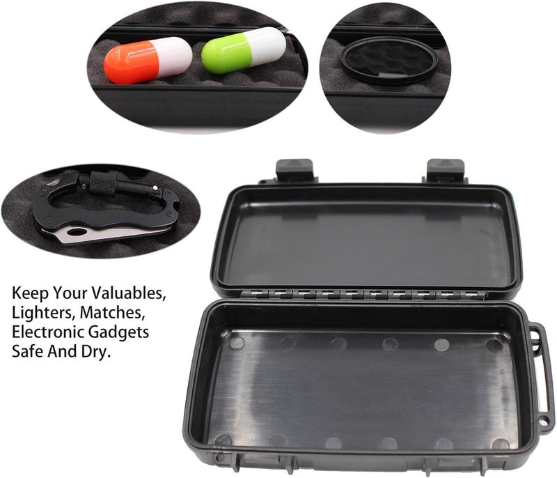 MOOCY 8" Small Hard Case with Pluck Foam Insert, 8.6 x 4.9 x 1.9 Inch - Watertight Airtight Plastic Box for Tools/Glass Testing Equipment/EDC Gears, Portable for Fishing/Kayaking/Cycling - Image 4