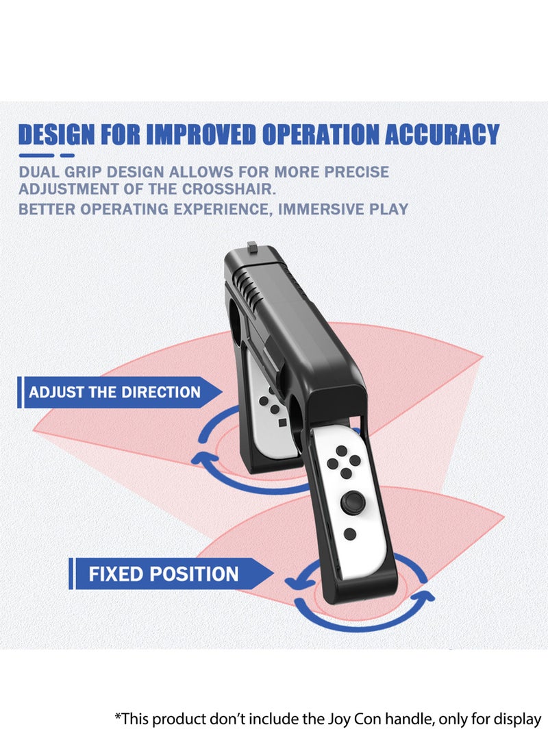 MissTiara - Game Gun Grip Cover for Nintendo Switch and Switch OLED Joy Con Controller Grip - Image 1
