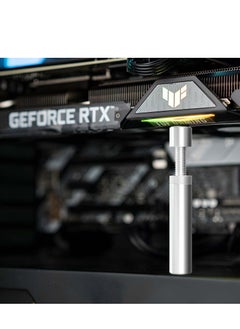KASTWAVE Graphics Card GPU Support Bracket, Adjustable Height GPU Sag Stand Bracket with Magnet and Non-Slip Sheet, GPU Holder for Prevent Universal VGA Graphics Card Sag Enhance Stability, L  - Image 2