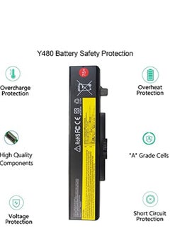 RSG RSG 5200MAH L11S6Y01 L11L6Y01 Laptop Battery for Lenovo IdeaPad Y480 Y580 G480 G580 Z380 Z480 Z580 Z585 Series L11M6Y01 L116Y01 L11S6F01 L11L6F01 L11P6R01  - Image 4