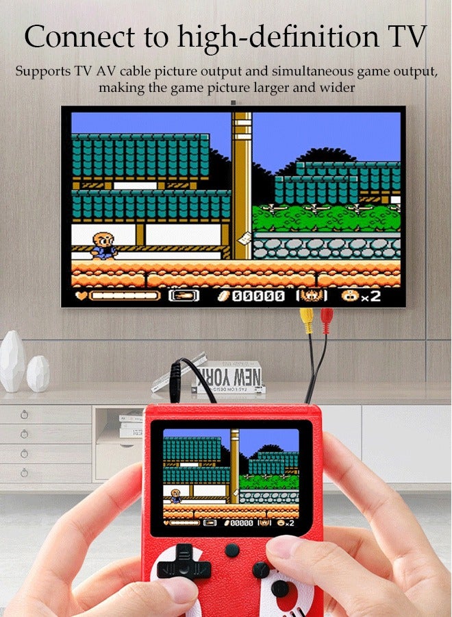 DUNISO Handheld Game Console，High Definition Color Screen Mini Portable Game Console，400 Classical Games，With 2.4 Inch Color Screen And Rechargeable Battery，With Handle, Easy To Use，Can Connect To TV  - Image 2