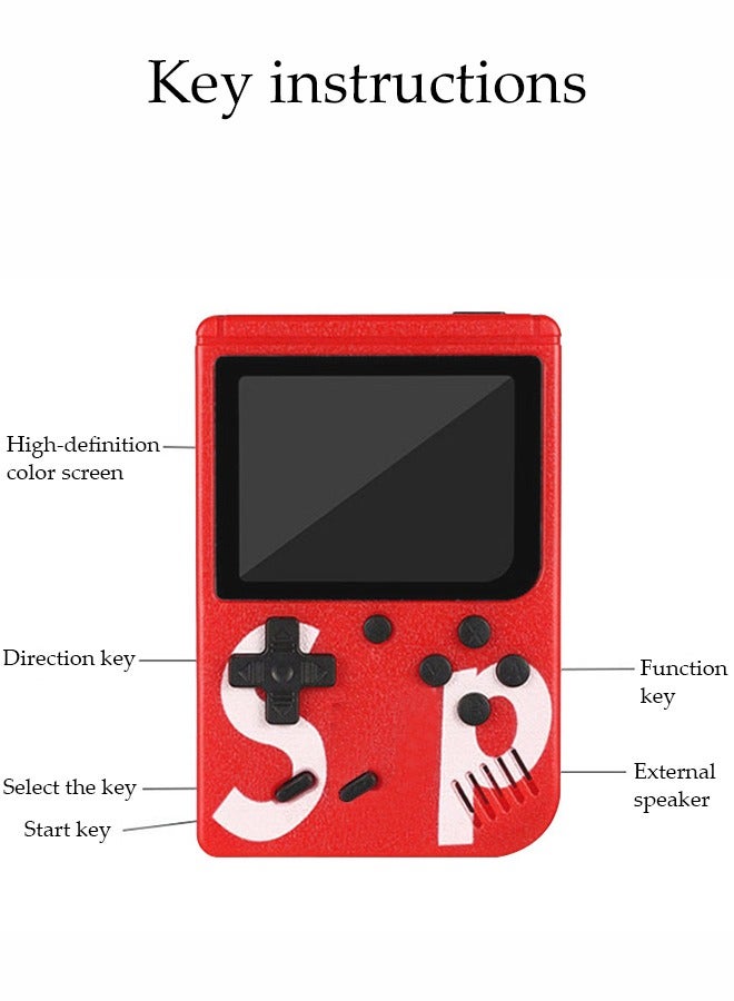 DUNISO Handheld Game Console，High Definition Color Screen Mini Portable Game Console，400 Classical Games，With 2.4 Inch Color Screen And Rechargeable Battery，With Handle, Easy To Use，Can Connect To TV  - Image 5