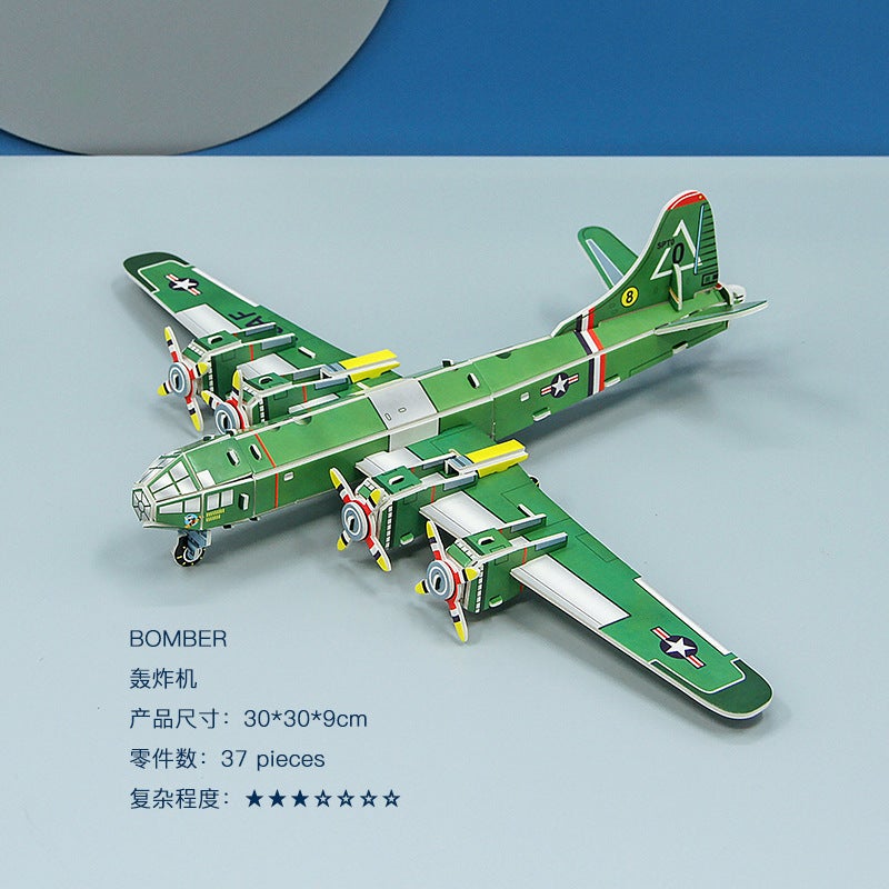 Children'S 3D Three-Dimensional Puzzle Boys And Girls Educational Toys Paper House Model Handmade Diy Stall Spot - Image 1