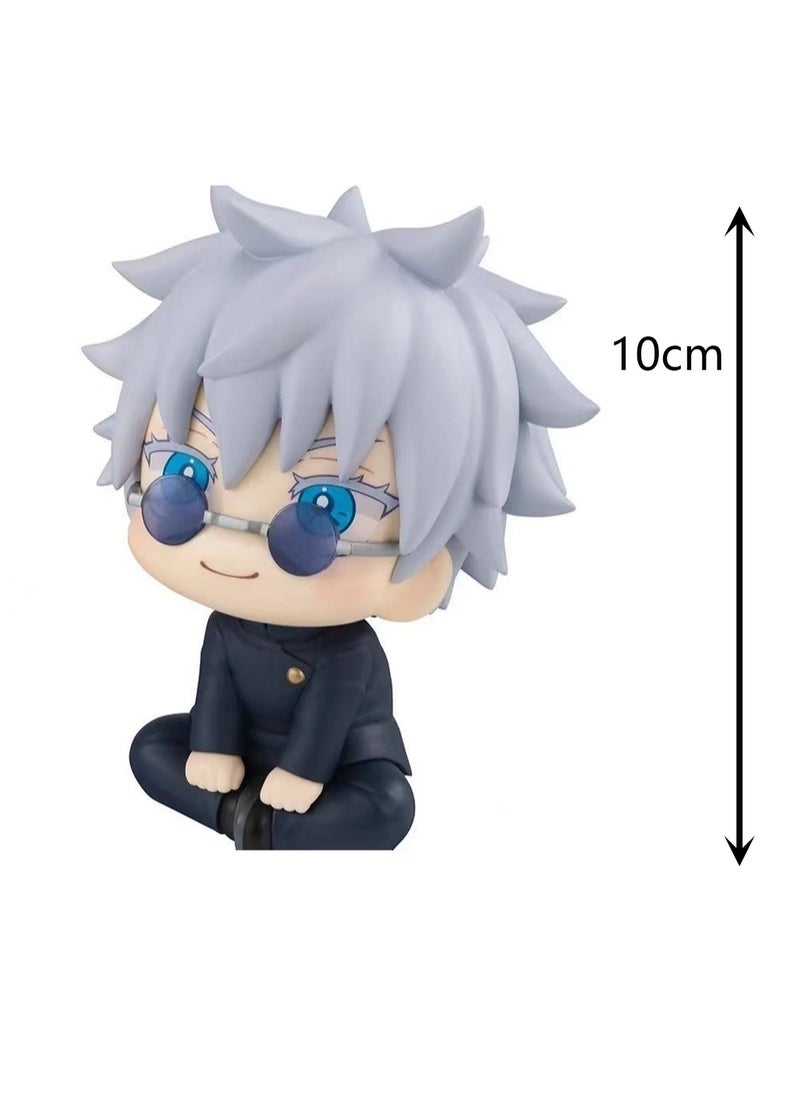 Generic - Anime Gojo Satoru Looking Up Hand Model 10cm Cute Q Version Collectible Action Figure PVC Statue Car Home Decoration - Image 1