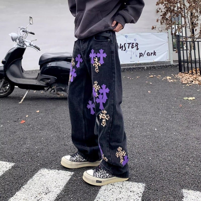 Unisex Classic Denim Jeans Loose Fit Daily Outdoor Wear - Image 4