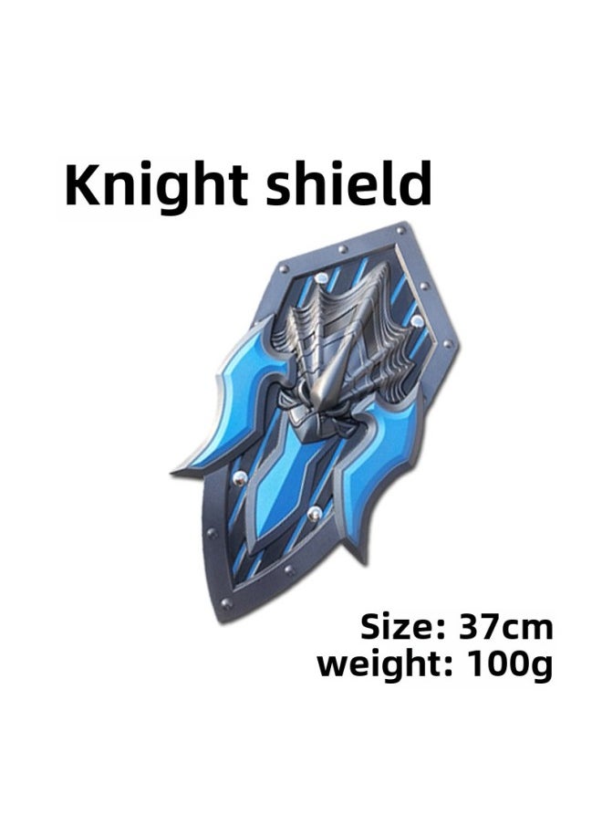 null - Children's Toy Swords And Shields Toy Soft Rubber Material Simulation Four Divine Beast Swords Boy Weapon Sword Model-Color:Knight Shield (37cm) - Image 1
