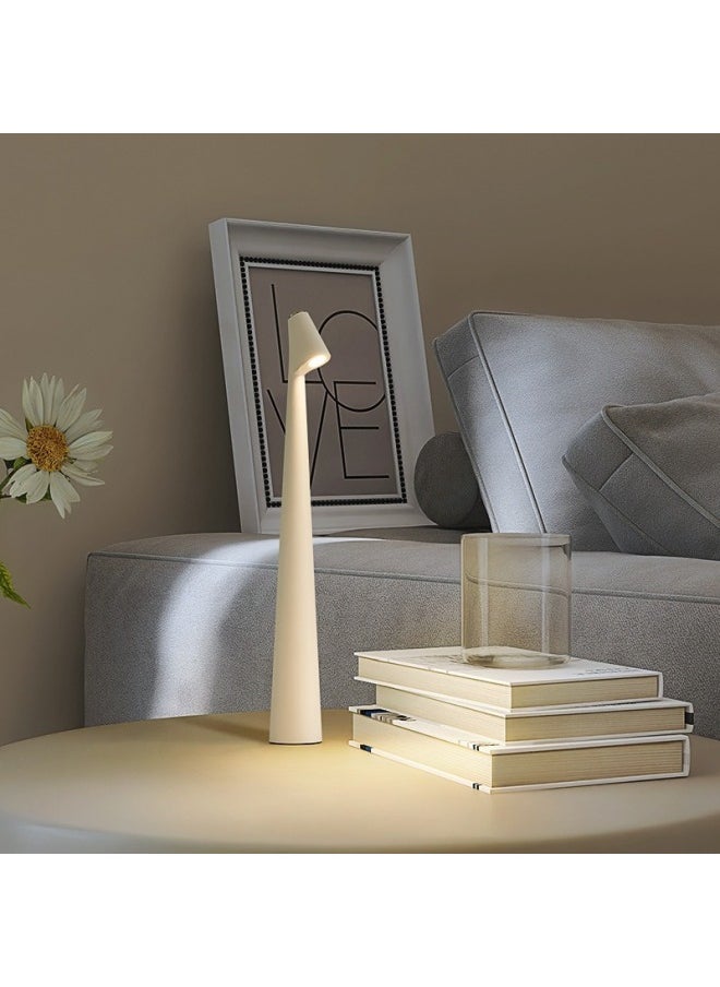 Generic - Designer Gaofu Shuai Table Lamp Accessible Luxury Reading Desk Lamp Charging Desktop Atmosphere Lamp Bedroom Bedside Table Lamp Decoration-Specifications:Touch Charging Warm Light Model/Exclusive/stepless Dimming-Size:Orange - Image 1