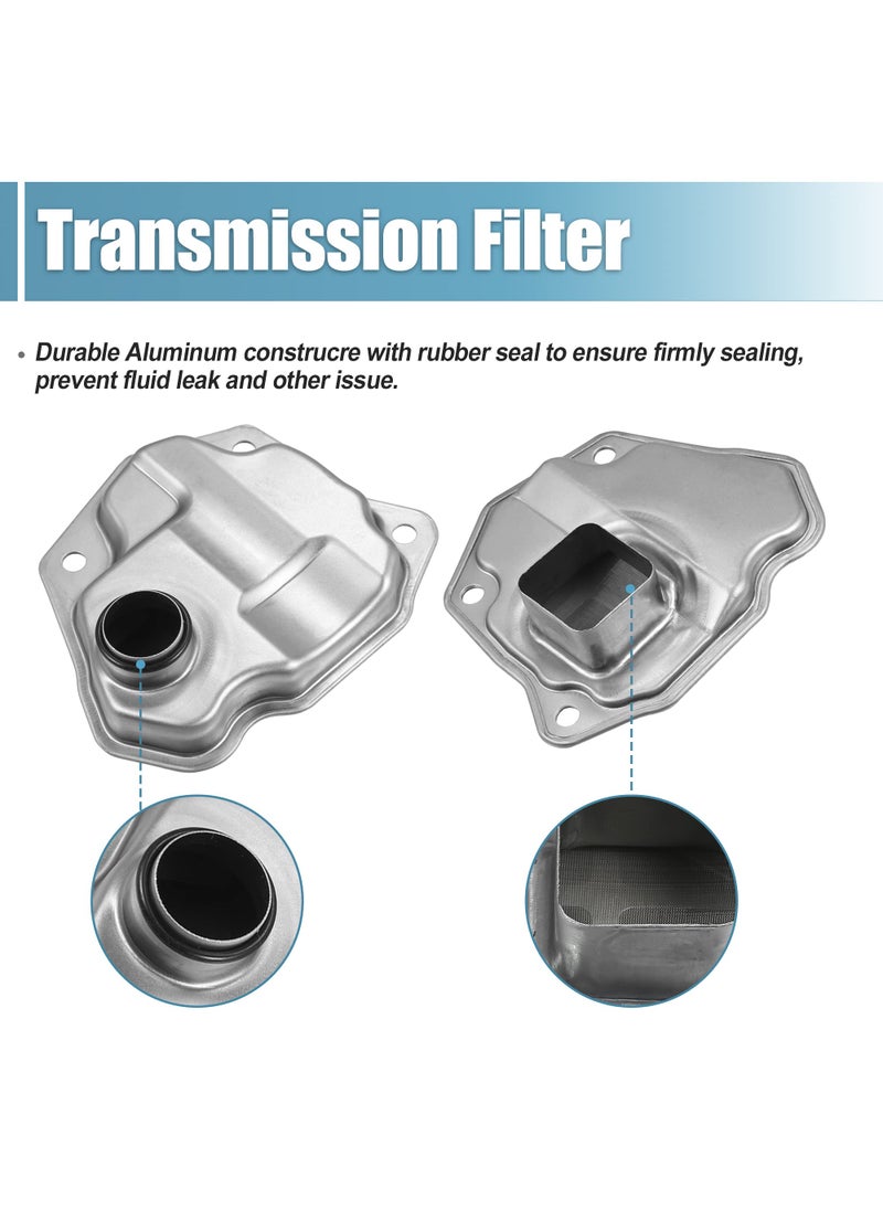 X AUTOHAUX X AUTOHAUX 1 Set Transmission Filter Oil Pan Gasket Kit for Nissan Rogue NV200 Juke for Nissan Juke 2011-2017 31728-1XF02 31726-28X0A 31397-1XF0C Transmission Valve Pan Gasket Oil Strainer  - Image 4