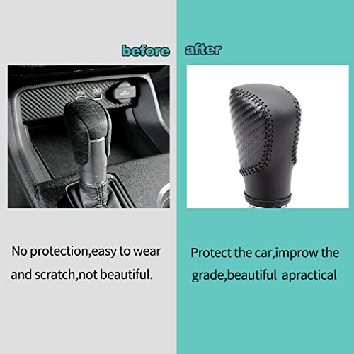 LDYFC Leather Auto Gear Shift Knob Cover Protector Trim Cap Sticker for Honda Accord 10th Gen 2018-2022/Civic 2022-2025/CRV2023-2025 /HRV2023-2025 Accessories - Image 5