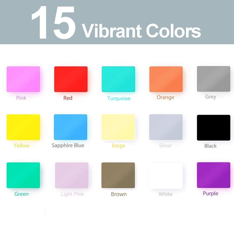 TAOYIO Smart Adhesive Vinyl Permanent Cricut Joy Film: 5.5 X 12 in (18 Packs) Craft Transfer Vinyl Film Plotter Set for Laptops, Phones, Walls - Image 3