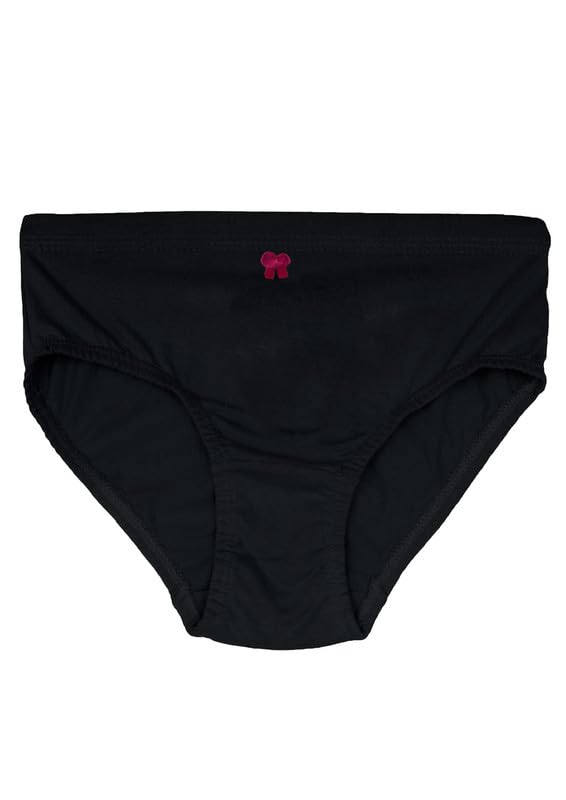DChica Essentials Solid Cotton Panties for Girls (Pack of 3) Comfortable Soft Mid-Waist Hipster Panty with Stretchable Inner Elastic | Kids/Teenagers Full Coverage Breathable Briefs Underwear - Image 3
