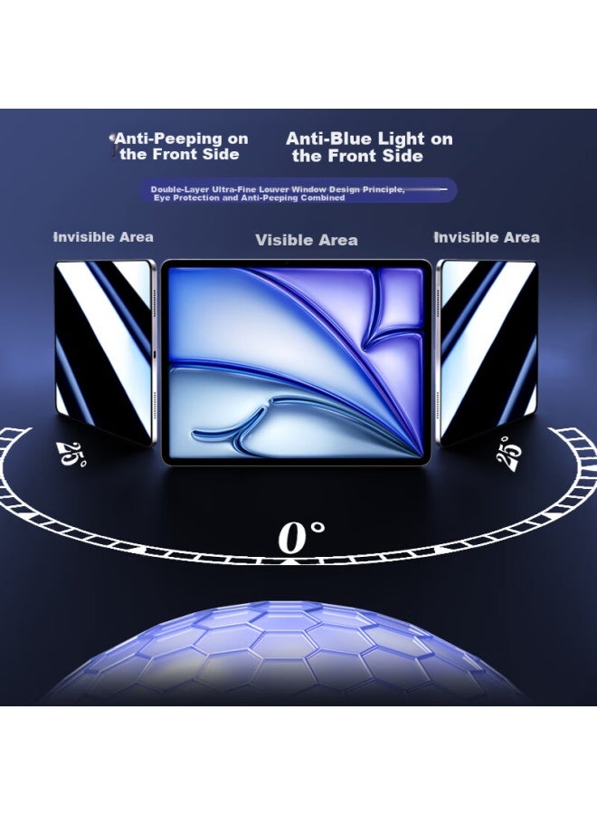 Bosqing 360 Degree Privacy Anti-blue Light Eye Protection Tempered Glass Screen Protector For Ipad Air 5/4 10.9 Inch Apple Tablet Full Screen Model Anti-fingerprint Film - Image 1