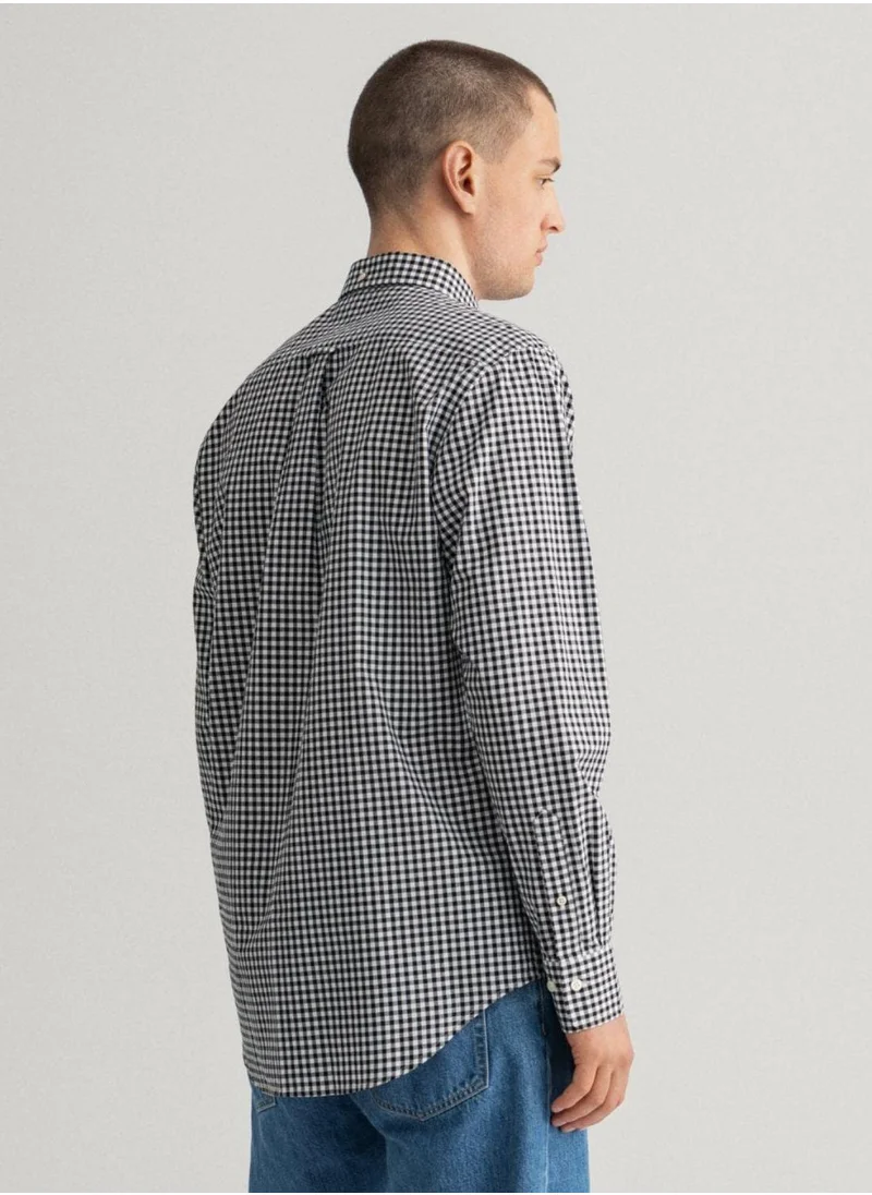 غانت Gant Regular Fit Gingham Broadcloth Shirt