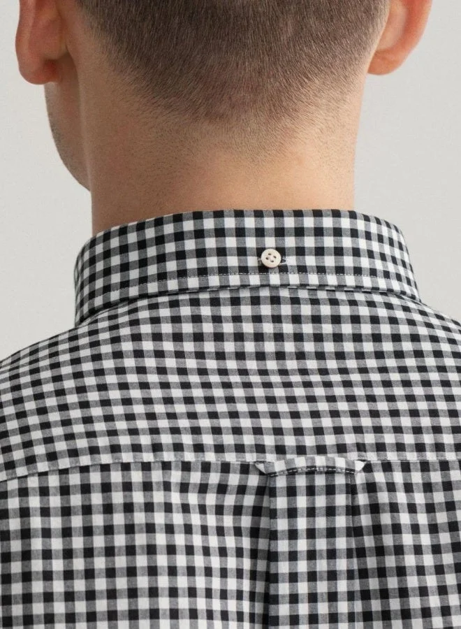 GANT  Gant Regular Fit Gingham Broadcloth Shirt for Men | Best Price UAE