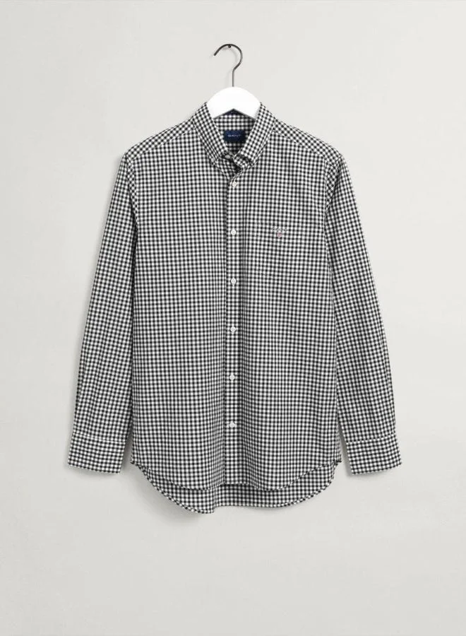 GANT  Gant Regular Fit Gingham Broadcloth Shirt for Men | Best Price UAE