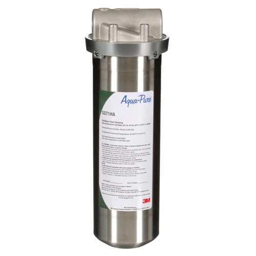 Aqua pure 3M AquaPure Whole House Std Dia Stainless Steel Filter Housing SST1HA Heavy Duty Construction Built to Last