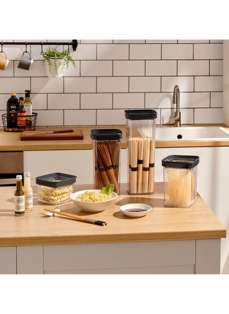 Dunia Rectangular Chef Food Box - Grain & Cereal Container - 550 ML Volume with Airtight Lid - BPA-Free