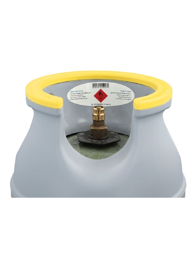 دوربل اند بروتبل أسطوانة غاز مصنوعة من الألياف الزجاجية، باللونين الأزرق والرمادي، سعة 24.5 لتر 101000004 - Image 3