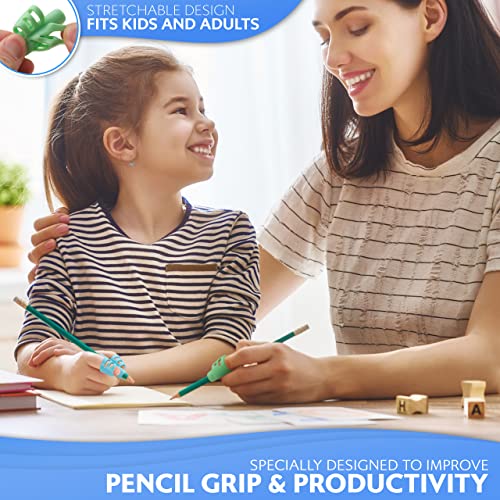 Stylo Set of 3 Grippies - Pencil Grips for Kids Ergonomic Writing Aid for Children and Adults - Image 4
