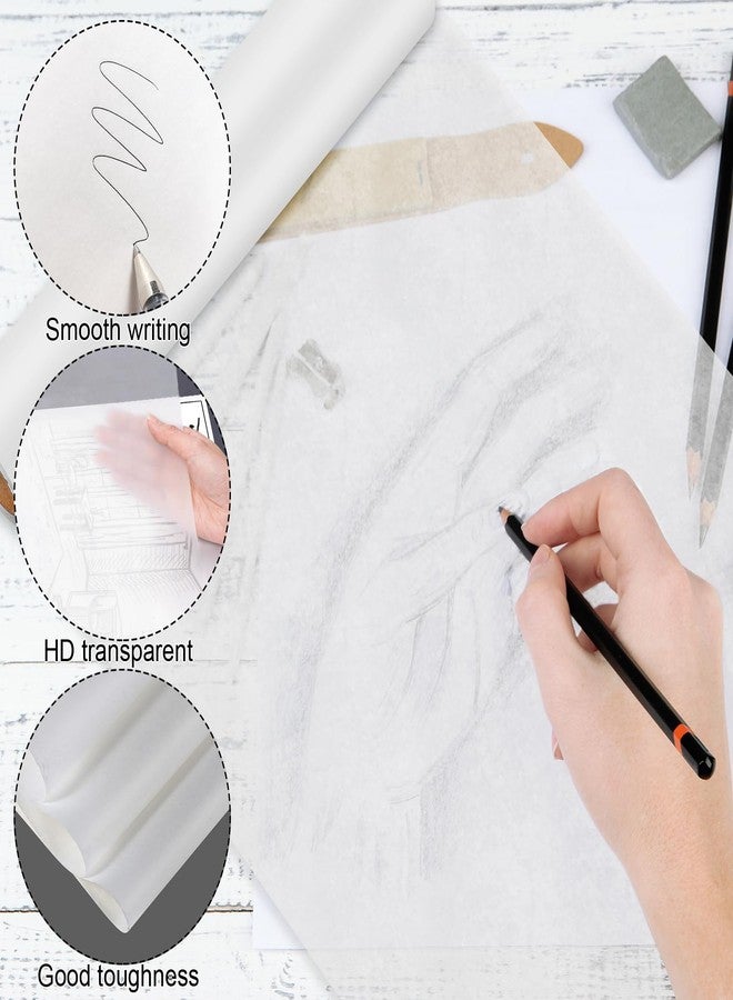 ANIKJOY Tracing Paper Roll 18 Inch x 30 Yards White Translucent Pattern Paper Trace Paper for Sewing Drawing Sketching - Image 3