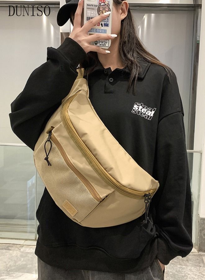 DUNISO Compact Sling Bag for Men and Women Waterproof Crossbody Bag Chest Shoulder Backpack with Buckle Large Capacity Everyday Carry Bag for Travel Work Sport - Image 5