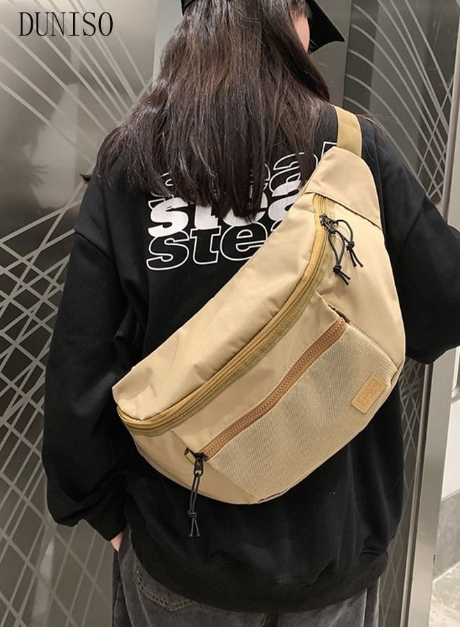 DUNISO Compact Sling Bag for Men and Women Waterproof Crossbody Bag Chest Shoulder Backpack with Buckle Large Capacity Everyday Carry Bag for Travel Work Sport - Image 4