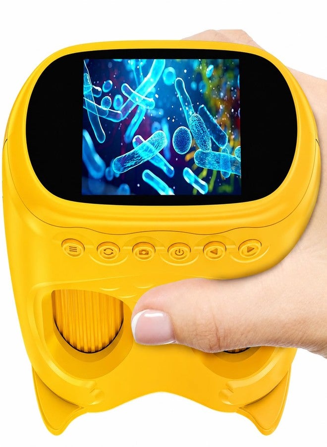 Ashfly 2-in-1 Kids Microscope & Telescope, 1000x Digital Handheld Microscope with 2'' HD Screen, 10x Magnifying Camera Binoculars Science Kits for Outdoor Toys, Birthday Gifts for Age 4-12 Boys Girls - Image 1
