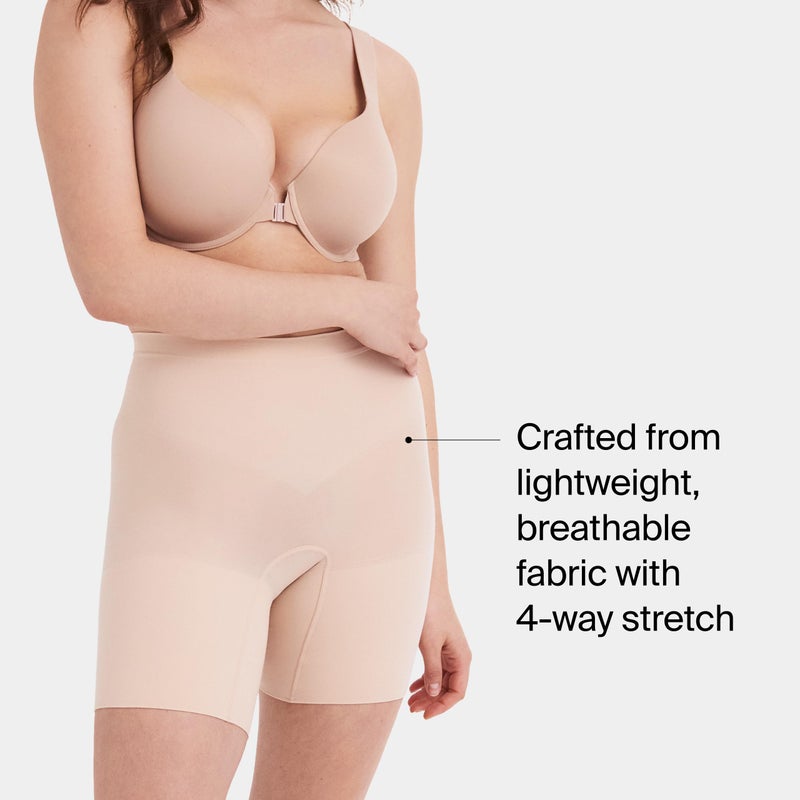 SPANX SPANXsculpt Seamless Power Mid-Thigh Short - Core Shapewear - Lightweight, All-Day Shaping & Support - No Panty Lines - Soft Nude - Medium - Image 3