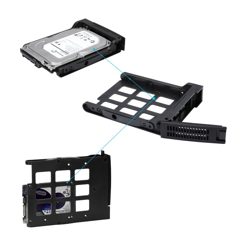 Rosewill Internal Hard Drive Enclosure - 3 x 5.25 to 4 x 3.5 Hot-Swap Enclosure - SATA I/II/III/ & SAS HDD - RSV-SATA-Cage-34 - Image 4