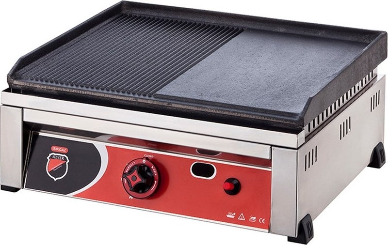 Işıkgaz Silverinox Industrial 50 cm Cast Iron Grill with 50 LPG Cylinder 