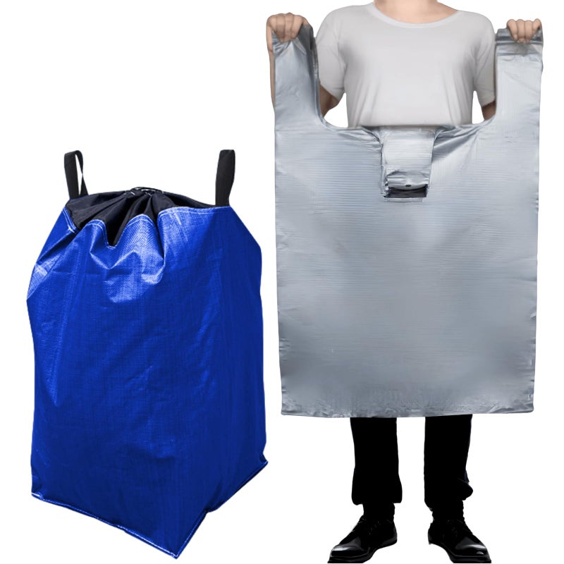 BBJ WRAPS 66 Gallon Moving Bags Heavy Duty Extra Large, XL Heavy Duty Extra Large Moving Bags, Storage Totes Packing Moving Boxes Supplies for College - Image 1