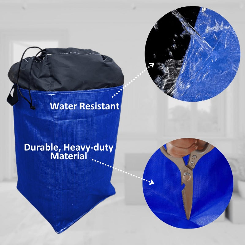 BBJ WRAPS 66 Gallon Moving Bags Heavy Duty Extra Large, XL Heavy Duty Extra Large Moving Bags, Storage Totes Packing Moving Boxes Supplies for College - Image 4