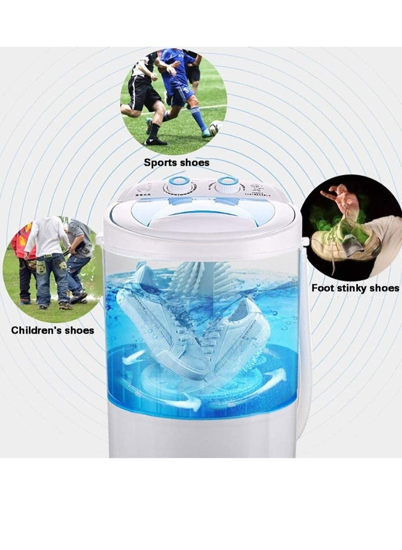 Raxoom Shoe Washing Machine Small Household, Portable Lazy Washing Machine, 360° Cleaning, 10 Minutes Fast Cleaning, Safe Material Does Not Hurt Shoes Blue/White  - Image 2