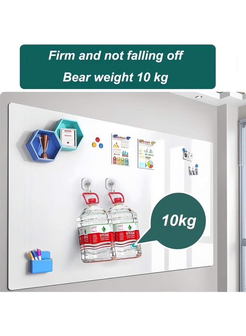 جيجيرو ملصقات السبورة البيضاء المغناطيسية، ورق سبورة بيضاء مغناطيسي قابل للمسح الجاف، ملصق سبورة بيضاء مغناطيسي ذاتي اللصق، 90 × 120 سم - Image 5