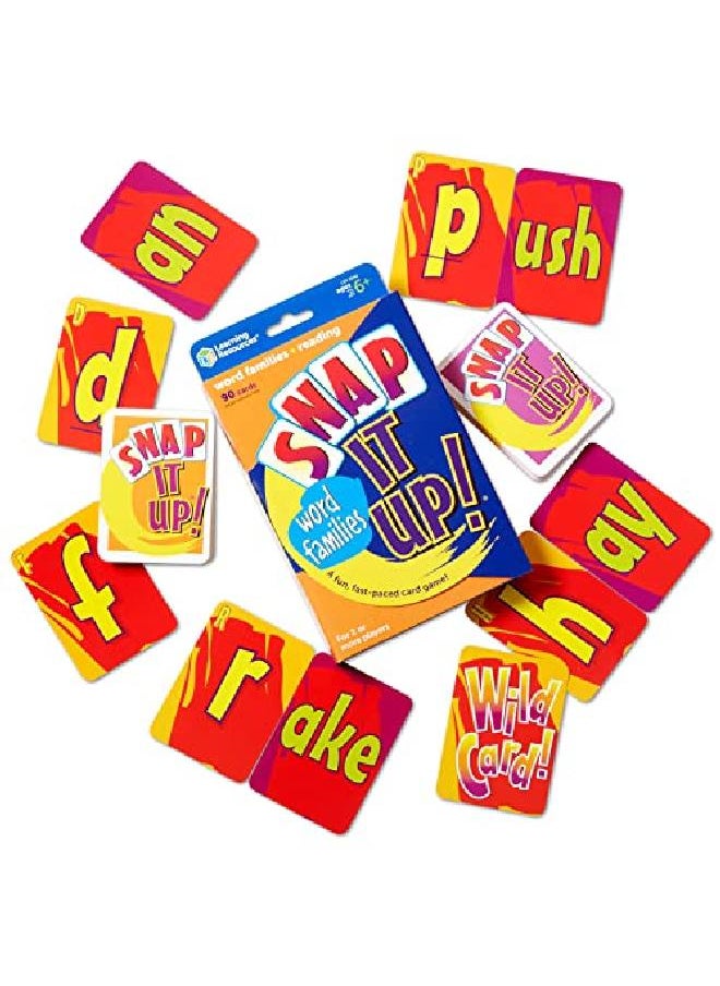Learning Resources Snap It Up Phonics & Reading Card Game Homeschoolreading Game 90 Cards Included Ages 6+  - Image 2