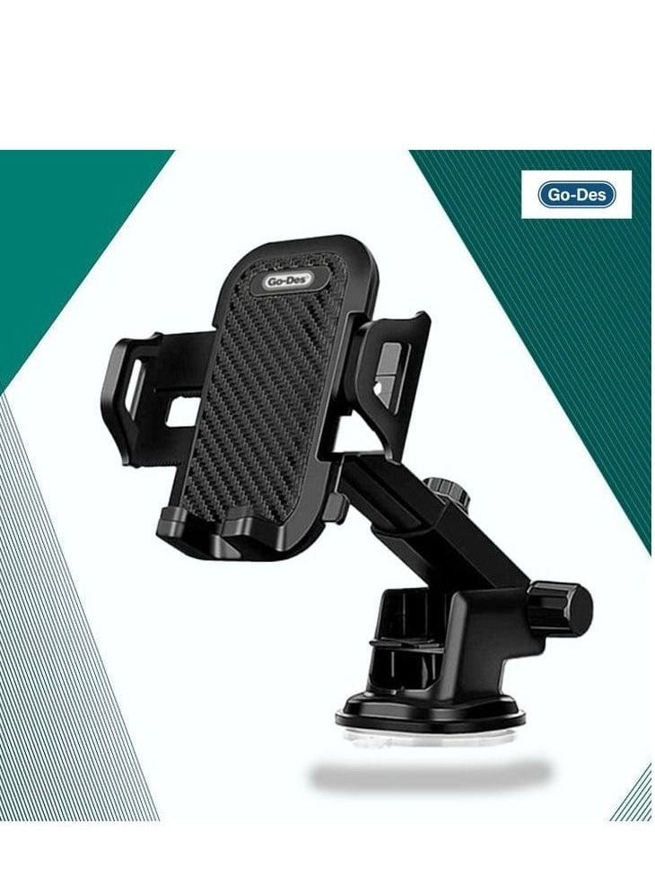 جو-ديز حامل جوال للسيارة 2 في 1 من جو-ديس – للزجاج الأمامي وفتحة التكييف - Image 3