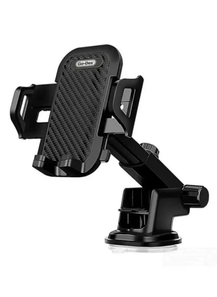 جو-ديز حامل جوال للسيارة 2 في 1 من جو-ديس – للزجاج الأمامي وفتحة التكييف - Image 1