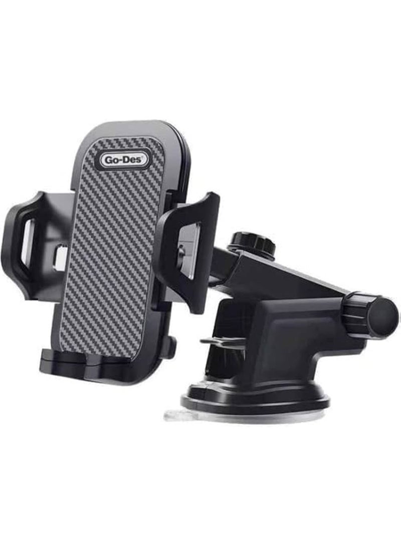 جو-ديز حامل جوال للسيارة 2 في 1 من جو-ديس – للزجاج الأمامي وفتحة التكييف - Image 2