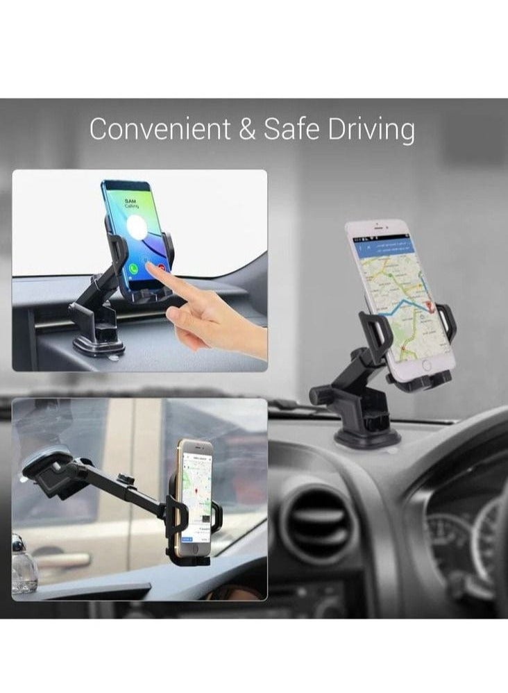 جو-ديز حامل جوال للسيارة 2 في 1 من جو-ديس – للزجاج الأمامي وفتحة التكييف - Image 4