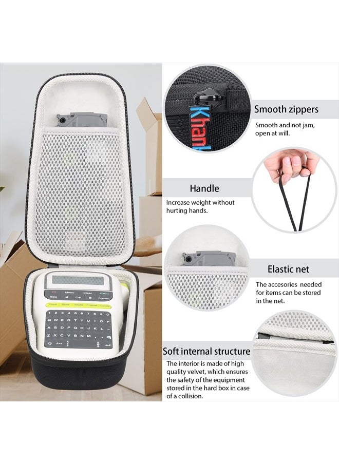 Khanka - Hard Carrying Case for Brother PT-H110 / PT-H100/PTH110BP/Pro PT-H111 Label Maker P-Touch Labeller Keyboard and Label Tape.(case only) - Image 1