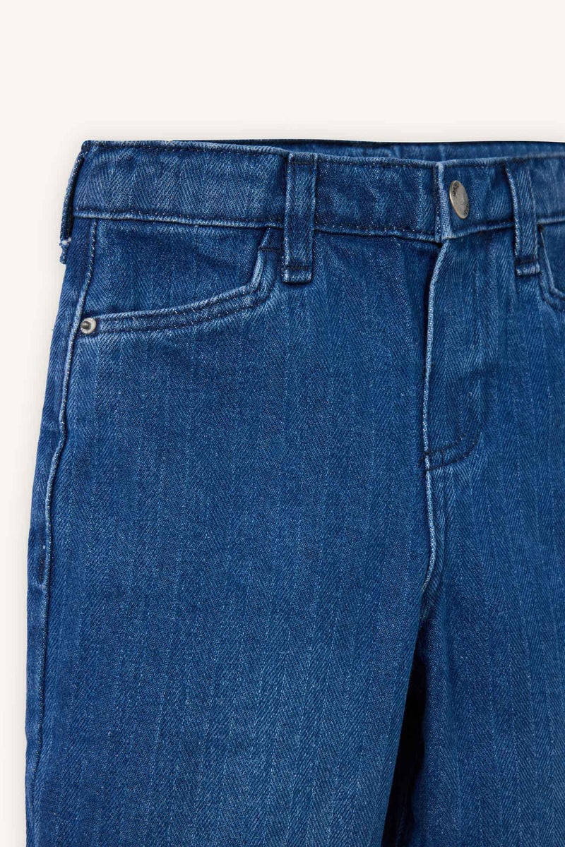 ديفاكتو بنطلون جينز اولادي قصة عادية ورجل عادية - Image 3