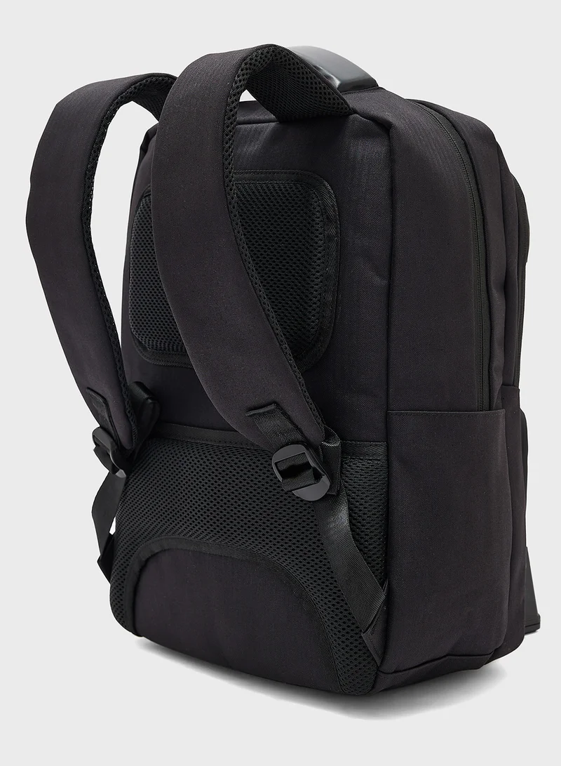 Robert Wood Casual Padded Laptop Backpack With Usb Port
