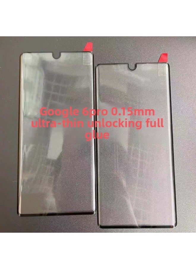 For Google Pixel 8 7 6 Pro Full Screen Full Glue Tempered Film 0.15mm Ultra Thin Unlocking Film-Color:Full Screen Ultra-thin Unlock Version/bare Film Black-Dimensions:Google Pixel7Pro