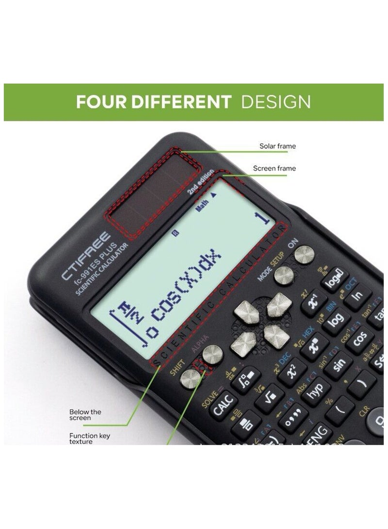 FX-991esplus2nd Function Calculator Scientific Calculator Matrix Complex Solution Equations - Black - Image 3