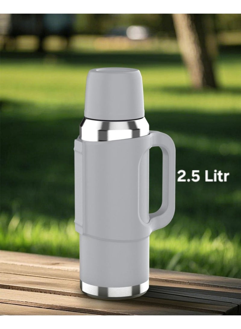 Homex vacuum flask 2.5L/304 Stainless steel inner/Long heat retention/Heavy duty /Durable Travel design