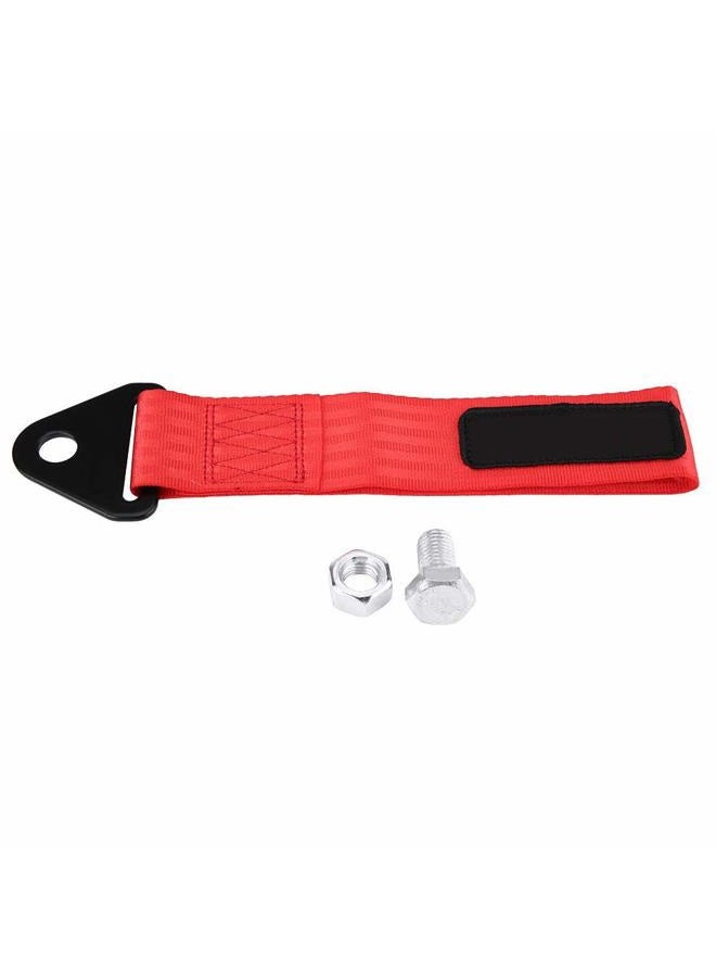 Aramox Tow Straps, Universal High Strength Racing Car Tow Strap, Tow Rope for Front Rear Bumper Towing Hook, 10,000 lbs (Red) - Image 1