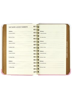 Tree of Hearts Internet Address & Password Logbook (removable cover band for security)  - Image 3